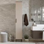 [en.casa] Badkamerkast Lieto 183,5x29,5x29,5cm eiken grijs b, Verzenden, Nieuw