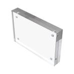 Acryl Lijstje 10x20cm Staand Display Magnetisch Transparant, Verzamelen, Verzenden, Nieuw