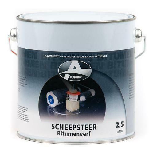 Scheepsteer (Bitumen Scheepscoating) 25 ltr, Doe-het-zelf en Verbouw, Verf, Beits en Lak, Nieuw, Verzenden