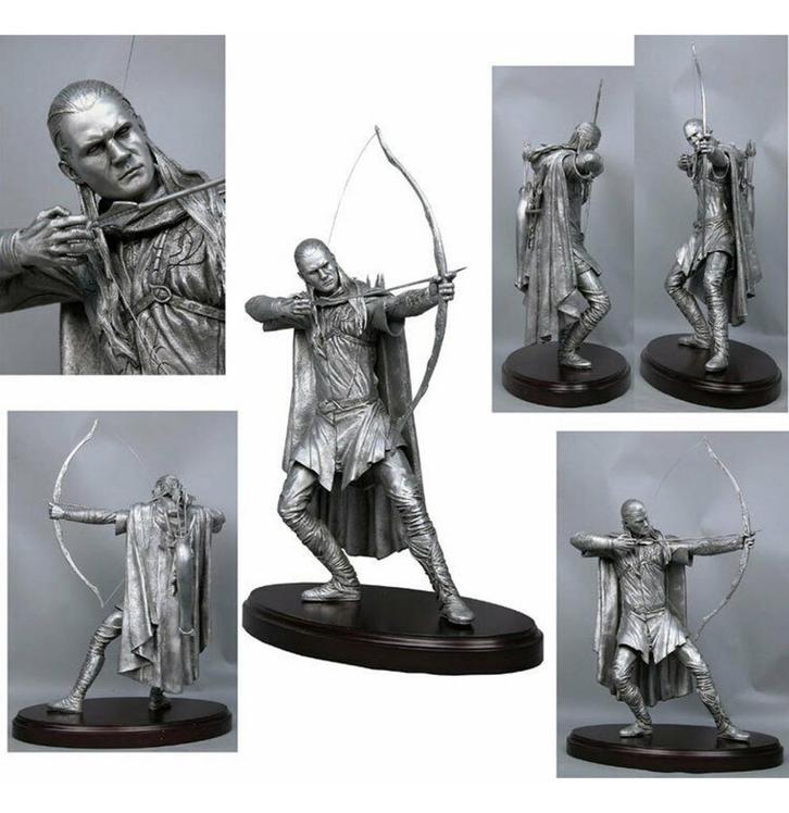 NECA Lord of The Rings Legolas 24 Fine Pewter Beeld, Verzamelen, Film en Tv, Ophalen