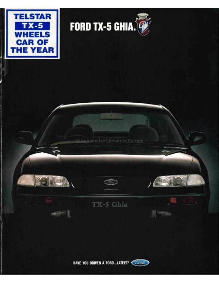 1993 FORD TELSTAR TX-5 GHIA BROCHURE ENGELS (AUS), Boeken, Auto's | Folders en Tijdschriften