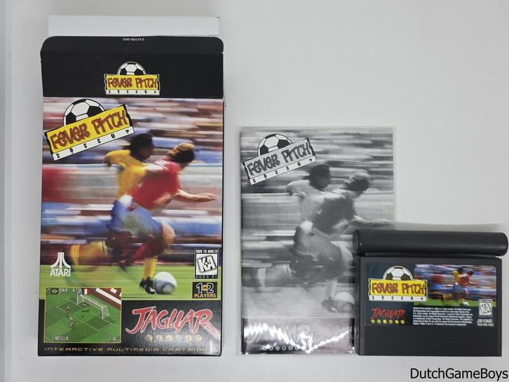 Atari Jaguar - Fever Pitch Soccer, Spelcomputers en Games, Games | Atari, Gebruikt, Verzenden