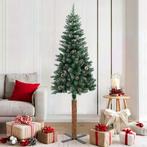 Kerstboom Met Echt Hout En Sneeuw Smal 150 Cm Groen, Verzenden, Nieuw