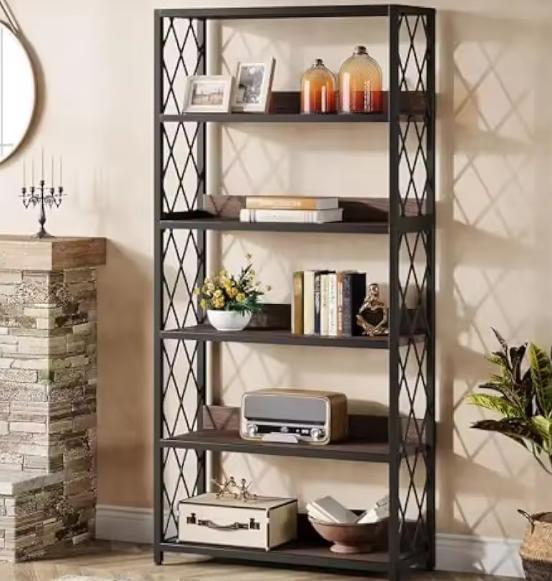Boekenkast 5 Lagen – Industriële Open Kast, Huis en Inrichting, Kasten | Boekenkasten, Nieuw, Verzenden