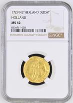 Provincie Holland Gouden Dukaat 1729 MS62 NGC, Verzenden, Munten