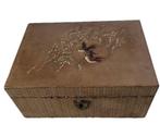 Doos (2) - Leder, Hout, Textiel, Belangrijk houten doos, Antiek en Kunst