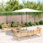 vidaXL 5-delige Loungeset pallet massief acaciahout, Verzenden, Nieuw, Hardhout, Loungeset