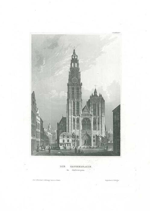 Zicht op Antwerp, Antiek en Kunst, Kunst | Etsen en Gravures