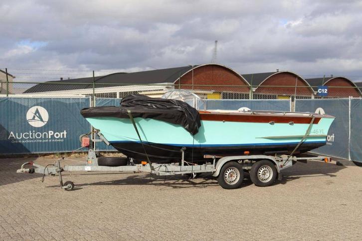 Veiling: Historische Arcangeli Enrico houten motorboot (V8), Watersport en Boten, Speedboten, Zo goed als nieuw, Overige brandstoffen