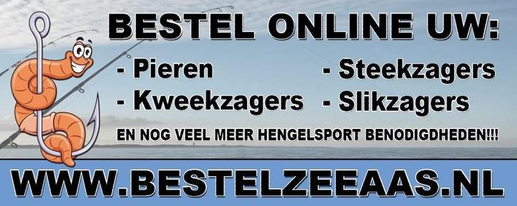 Online zeeaas bestellen, Watersport en Boten, Hengelsport | Algemeen, Overige typen, Nieuw