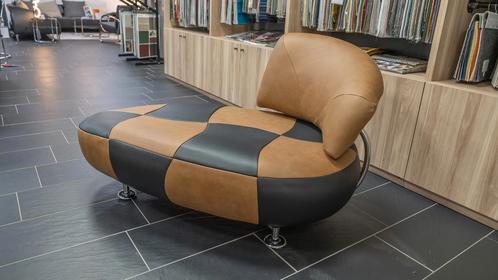Fauteuil Leolux Kikko  links Verve leer, Huis en Inrichting, Fauteuils, 75 tot 100 cm, Zo goed als nieuw, 125 cm of meer, Leer