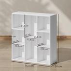 Witte Opbergkast met 8 Vakken – Verticaal of Horizontaal, Huis en Inrichting, Verzenden, Nieuw