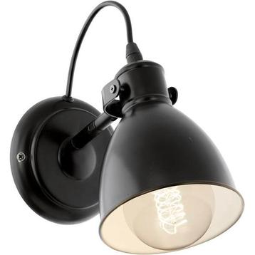 Eglo Priddy  wandlamp - E27 - 21,5 cm - zwart beschikbaar voor biedingen