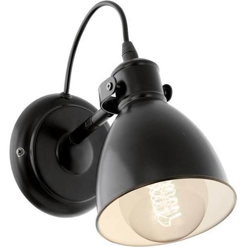 Eglo Priddy  wandlamp - E27 - 21,5 cm - zwart, Huis en Inrichting, Lampen | Wandlampen, Verzenden