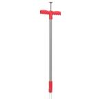 vidaXL Onkruidsteker 93,5 cm gepoedercoat staal rood en, Tuin en Terras, Hand-tuingereedschap, Verzenden, Nieuw