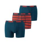 Puma Boxershort 3Pack BASIC STRIPE Blue Orange, Verzenden