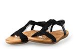 EBL8790 Sandalen in maat 39 Zwart | 10% extra korting, Verzenden, Zwart, Sandalen of Muiltjes, Zo goed als nieuw