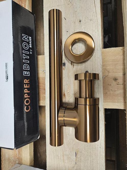 Brauer Copper Edition Design Sifon - compact - PVD - geborst, Doe-het-zelf en Verbouw, Sanitair, Nieuw, Ophalen of Verzenden