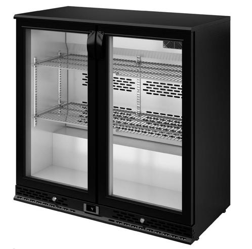 GGM Gastro | Barkoelkast - 900mm - 220 liter - met 2 glazen, Witgoed en Apparatuur, Koelkasten en IJskasten, 140 tot 160 cm, Nieuw