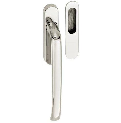 Hef/Schuifdeurbeslag Elegant glans nikkel, Doe-het-zelf en Verbouw, Hang- en Sluitwerk, Nieuw, Ophalen of Verzenden
