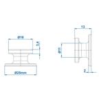 ProPlus Koordhouder - Rond - Kunststof - Zwart - 10 stuks, Ophalen of Verzenden, Nieuw