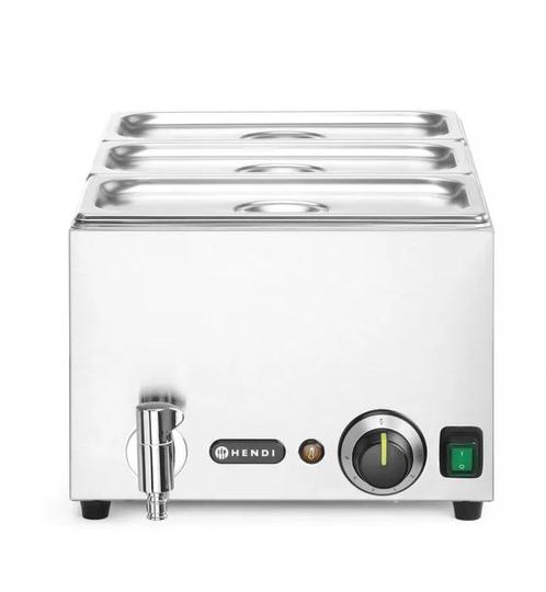 HENDI Bain-Marie Ranger met Afvoerkraan + 3x GN 1/3 & Deksel, Zakelijke goederen, Horeca | Keukenapparatuur, Nieuw in verpakking