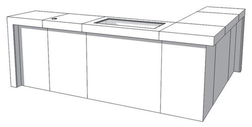 *TIP* U-Frame Thin C-PUT-017-COMP Toonbank, Zakelijke goederen, Kantoor en Winkelinrichting | Kantoormeubilair en Inrichting, Ophalen of Verzenden