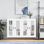vidaXL Hangkasten 2 st bewerkt hout wit, Verzenden, Nieuw, Overige houtsoorten