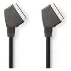 SCART kabel | Nedis | 1.5 meter (Gehoekt, Vernikkeld), Verzenden, Nieuw