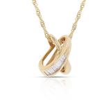 Hanger - 18 karaat Geel goud - 0.18ct. tw. Diamant