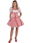 Sexy Dirndl Rosie rood/wit