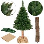 Kerstboom 190 cm - realistische spar met houten stam, Diversen, Kerst, Ophalen of Verzenden, Nieuw