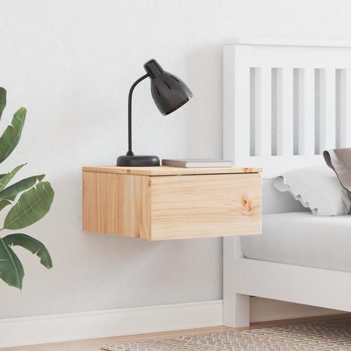 vidaXL Wandbevestigde nachttafel 2 pcs Bruin 37 x 35 x 18,5, Huis en Inrichting, Slaapkamer | Nachtkastjes, Nieuw, Minder dan 45 cm