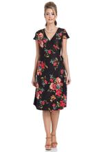 Voodoo Vixen, Sophia Floral Wrap Dress in Small., Kleding | Dames, Jurken, Verzenden, Nieuw