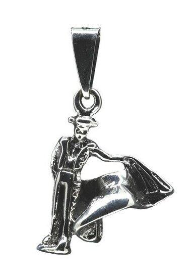 Zilveren Toreador Matador Stierenvechter ketting hanger, Sieraden, Tassen en Uiterlijk, Kettinghangers, Verzenden