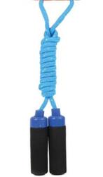 Springtouw speelgoed met Foam handvat - Blauw/Zilver touw  m, Ophalen of Verzenden, Nieuw