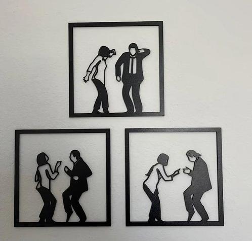 Wanddecoratie (3) - Pulp fictie dans, Antiek en Kunst, Kunst | Designobjecten