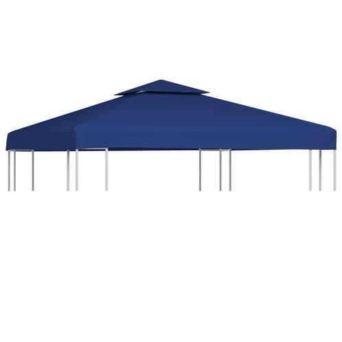 vidaXL Vervangend tentdoek prieel 310 g/m² 3x3 m donkerblauw, Tuin en Terras, Partytenten, Nieuw, Verzenden