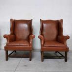 Chesterfield style - Fauteuil (2) - Leder, Hout - Bergere