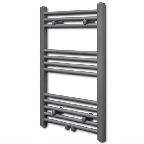 vidaXL Radiator / handdoekenrek recht 500x764 mm grijs, Doe-het-zelf en Verbouw, Verwarming en Radiatoren, Nieuw, Verzenden