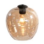 Highlight | Glazen lampenkap 22 cm | Goud glas, Huis en Inrichting, Lampen | Lampenkappen, Zwart, Rond, Nieuw, Ophalen of Verzenden