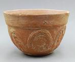 Oud-Romeins, Keizerrijk Aardewerk Red Ware Barbotine Bowl -