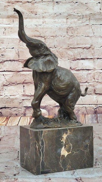 Milo (1910-1978) - sculptuur, Olifant - 31 cm - Brons,, Antiek en Kunst, Curiosa en Brocante