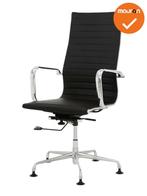 Design vergaderstoel Assemblee hoge rug - NIEUW - Zwart- met, Vergader- of Presentatieruimte, Ophalen of Verzenden, Nieuw zonder verpakking