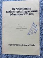 De Nederlandse Steiner-vertalingen: ruim 60 universele visie, Gelezen, Verzenden, Wijsbegeerte of Ethiek, Rudolf Steiner