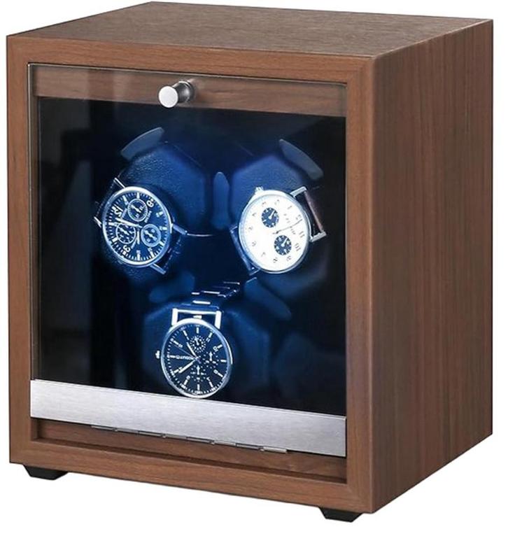 Watchwinder Hout - Horloge doos - Horloge winder - Bruin - O, Huis en Inrichting, Overige Huis en Inrichting, Nieuw, Verzenden