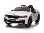 BMW M5, Leder zitje, Rubberen banden, Kinder Accu Auto!, Ophalen of Verzenden, Nieuw