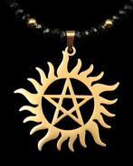 Spinel - Esoterische ketting - Masonic Blazing Star -