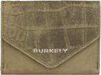 BURKELY Croco Cody Wallet S Portemonnee - Groen, Verzenden, Nieuw