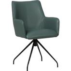 Leren draaibare eetkamerstoel Wave - Toledo Whale, 60 tot 90 cm, Nieuw, Leer, Ophalen of Verzenden